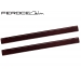 FIAT 500 Door Sills by Feroce - Carbon Fiber - Red Candy